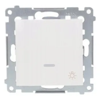 Elektrická zásuvka Tlačítko zvonku, bílé DS1L.01/11 Simon 54