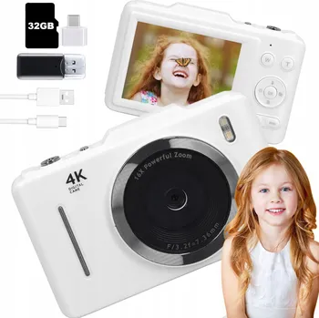 Digitální fotoaparát DIGITÁLNÍ FOTOAPARÁT 4K 48MP S 16X DIGITÁLNÍM ZOOMEM, KOMPAKTNÍ, ODOLNÝ PROTI NÁRAZŮM