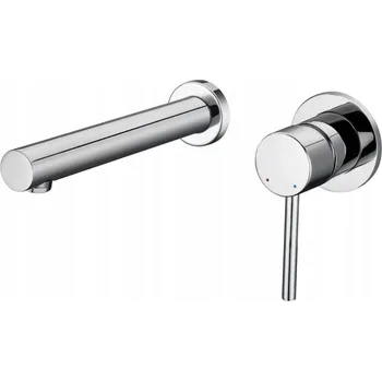 Vodovodní baterie Nástěnná umyvadlová baterie retro EGERIA, stříbrná chromová