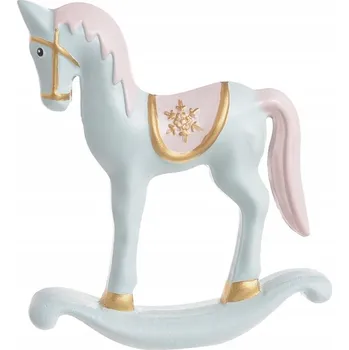 Obraz Dřevěný houpací koník světle zelený 12x17cm