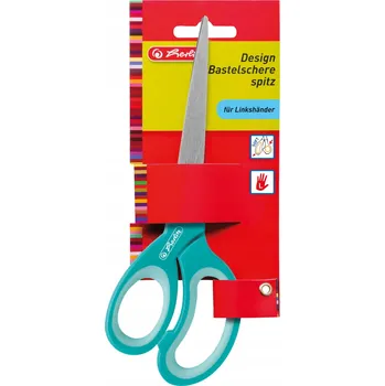 Nůžky pro leváky Herlitz L špičaté 17 cm mix barev