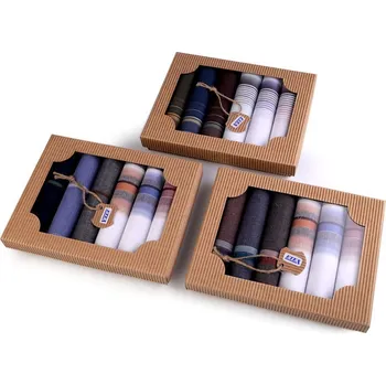 Pánský kapesník / dárková kazeta, barva 5 náhodný mix barev a vzorů