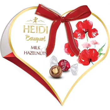Bonboniéra Heidi Srdce Mléčný ořech 100g