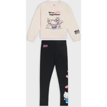 Dívčí mikina Sinsay - Souprava mikiny a&nbsp;legín Hello Kitty - vícebarevná - 411HS-MLC - 411HS-MLC-134