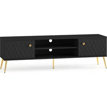 Televizní stolek TV stolek Eljot - ML Meble Černá 160x49 cm