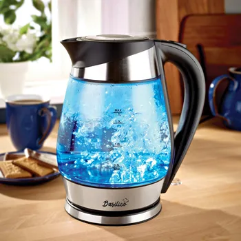 Rychlovarná konvice 3Pagen LED svíticí rychlovarná konvice 21,7x16,1x24,7 cm. Přívodní kabel 75 cm. Objem 1,7 litru. 1850-2200 W