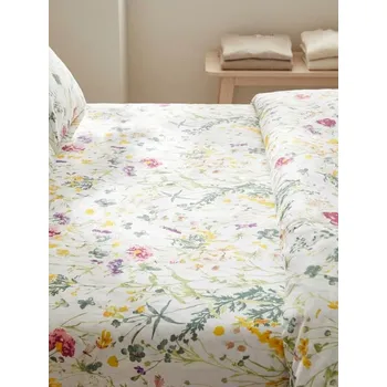 Prostěradlo Sinsay - Bavlněné prostěradlo s gumou s květy - vícebarevná - 055HJ-MLC - 055HJ-MLC-ONE