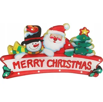 Vánoce LED světýlka závěsná vánoční dekorace Veselé Vánoce 45 cm vysoká