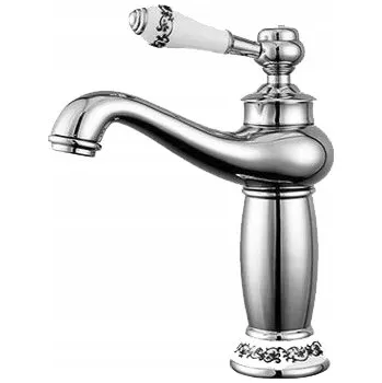 Vodovodní baterie Umyvadlová Baterie BATERIE Retro Stříbrný Chrom Stojící IRENE LAUFERI