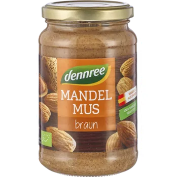 Cukrovinka Dennree 100% Mandlové máslo hnědé 350g bio BIO VEGAN Množství: 1 ks