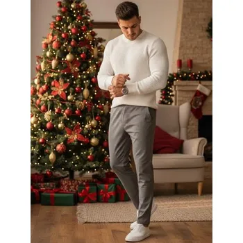 Pánské oblečení Pánské kalhoty látkové tmavě šedé