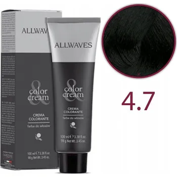 Barva na vlasy Barva na vlasy Allwaves 100ml 4.7
