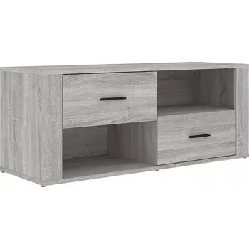 Televizní stolek TV stolek, šedý dub sonoma, 100x35x40 cm