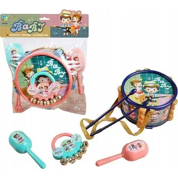Hudební nástroj pro děti Hudební nástroje sada bubínek maracas 8094