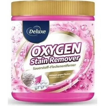 Odstraňovač skvrn Deluxe Oxy Odstraňovač skvrn na barevné a bílé tkaniny 600 g