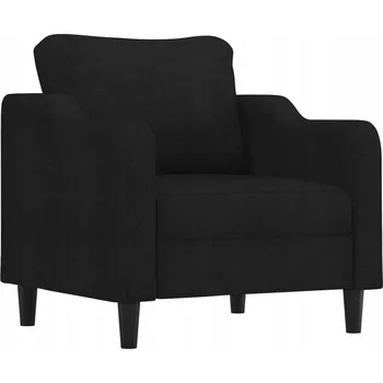 Křeslo Křeslo černé, látka, kov, 78 x 77 x 80 cm