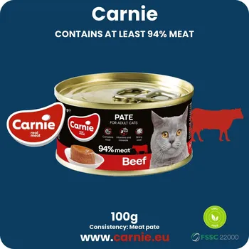 Krmivo pro psa Carnie krmivo mokré hovězí maso 0,1 kg