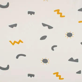 Bavlněný úplet JENNY 130g geometrické nebe