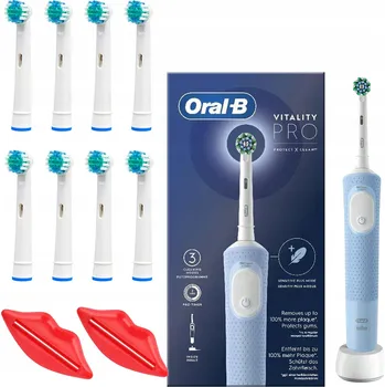 Elektrický zubní kartáček Elektrický zubní kartáček Oral-B Vitality 100 modrý CrossAction vitality 100 niebieska pouzdro osłonka