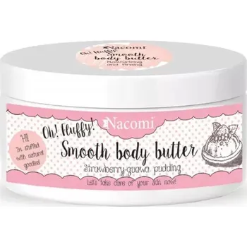 Tělový krém Nacomi Smooth Body Butter tělové máslo Pudding Jahodový 100g