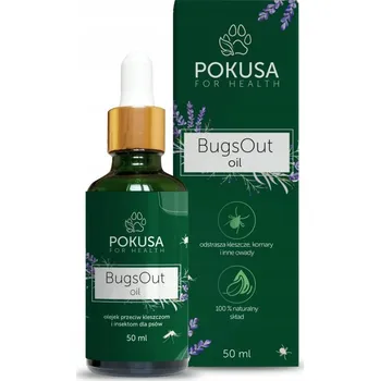POKUSA BugsOut Oil 50 ml – Olej, kapky proti klíšťatům a hmyzu pro psy
