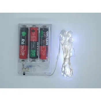 Vánoční osvětlení ŘETĚZ 5M S LED SVĚTÝLKY BÍLÝ