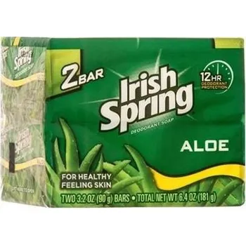 Mýdlo Deodorizační mýdlo v kostce Sada 2x 90g Irish Spring Aloe