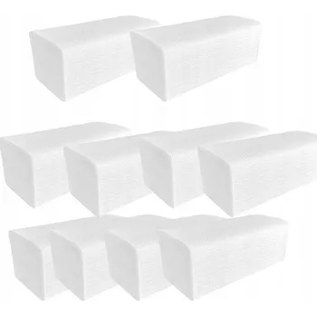 Papírový ručník Papírové ručníky skládané ZZ bílé, celulóza, 200 ks, 4000 útržků, antibakteriální