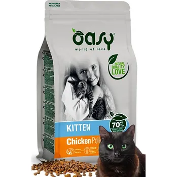 Krmivo pro kočku OASY DRY CAT - KITTEN - KUŘE - 300G