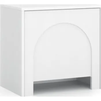 Noční stolek Noční Stolek Bílý do Ložnice ANSA Matný Loft