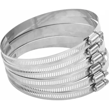Zahradní hadice Hadice Hadicová spona z nerezové oceli 304, prům. 115-140 mm, stříbrná