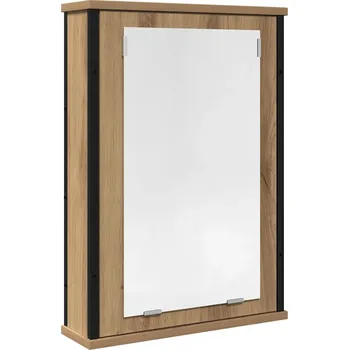 Koupelnový nábytek Koupelnová skříňka se zrcadlem dub artisan 42 x 12 x 60 cm