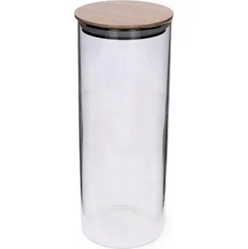 Sklenice SKLENĚNÁ ZAVAŘOVACÍ SKLENICE S KOVOVÝM VÍČKEM TĚSNÁ 1000ML