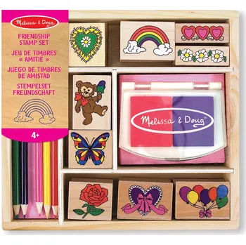 Dětské razítko Dřevěná razítka přátelství Melissa & Doug