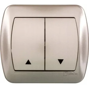 vypínač Žaluziový vypínač pod omítku Kontakt-simon stříbrný AZ1/29