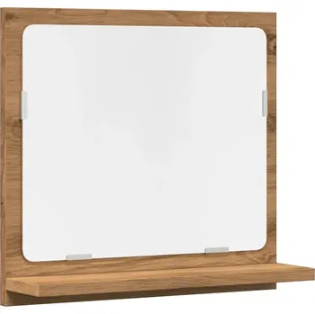 Koupelnový nábytek Koupelnová skříňka se zrcadlem dub artisan 40 x 11 x 37 cm s poličkou