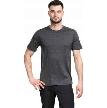Pánské tričko SMARTWOOL Pánské trekové tričko s krátkým rukávem Merino Tee – šedé, velikost S