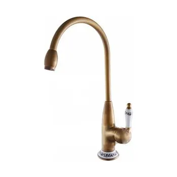 Vodovodní baterie Stojánková umyvadlová baterie LAUFERI ARTEMIDE zlatá