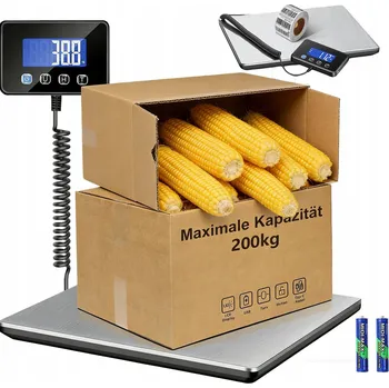 Kuchyňská váha DIGITÁLNÍ VÁHA 200KG LCD 4 JEDNOTKY FUNKCE TARA PRO DOMÁCNOST OBCHOD SKLAD