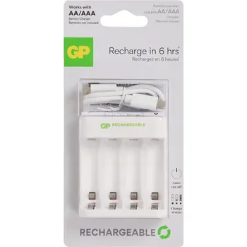 Nabíječka GP Batteries E421 pro 4 AA/AAA baterie