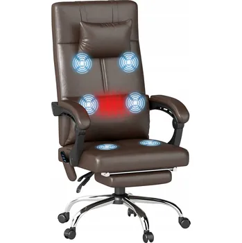 Otočná kancelářská židle Vinsetto hnědá