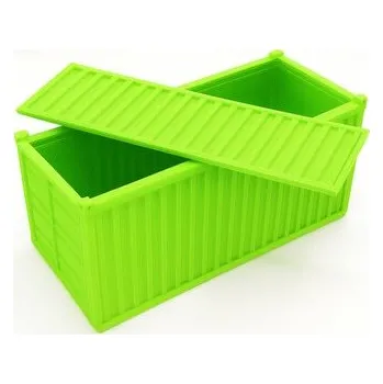 Úložný box Organizér - Světle zelený lodní kontejner Velikost Mini