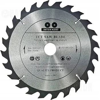 Vrták Kotouč na řezání dřeva Inter-Kert 250x32x24T