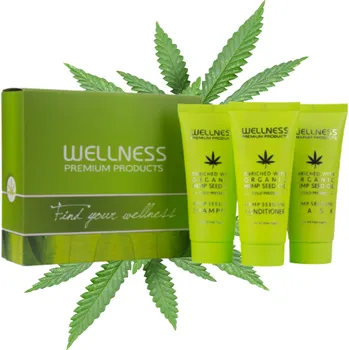 Kosmetická sada Dárková Sada Hydratační Mini Sada na Vlasy 3x50ml Wellness cestovní sada