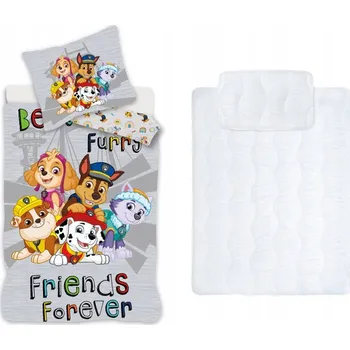 Povlečení Dětská, předškolní sada ložního prádla a povlaku na peřinu/polštář Tlapková patrola 100x135 cm 40
