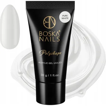 Boska Nails Akrylożel PolyShape Stavební gel na nehty Pure White 30g