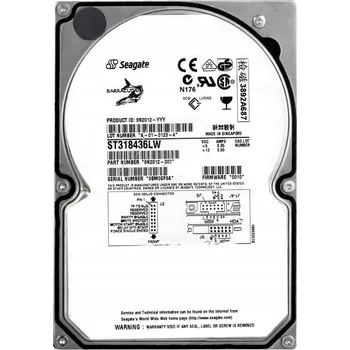 Interní pevný disk SEAGATE BARRACUDA 18XL 18GB 7.2K 2MB SCSI U160 3.5'' ST318436LW