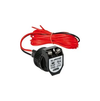 Elektrická zásuvka LAMPA Zásuvka zapalovače venkovní vodotěsná 12/24V