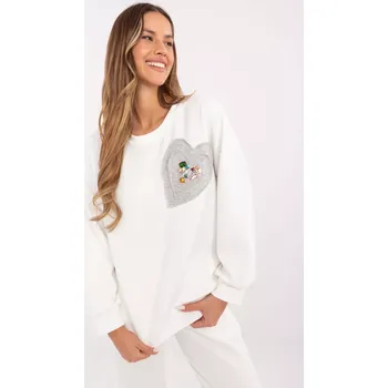 Dámská mikina Mikina DHJ BL 20322.72 ecru jedna velikost