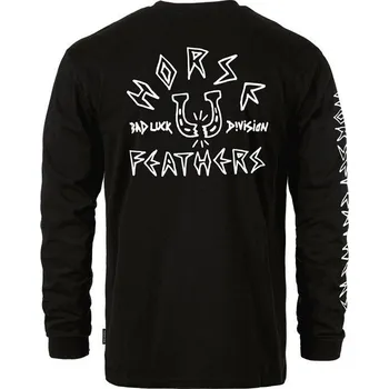 Pánská móda horsefeathers Pánské triko bad luck ls t-shirt titanium